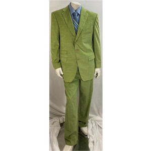 Ermenegildo Zegna Beverly Hills Barry Zito Pro Baseball Corduroy Suit 44L 36x34